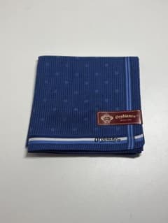 Orobianco 新品ハンカチ ブルー ストライプ ドットのサムネイル