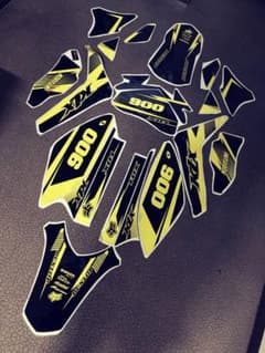 希少 klx125 dトラッカー125 カウル ステッカーのサムネイル