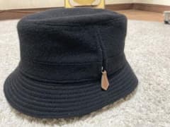 HERMES MOTSCH バケットハット ブラック 59 カシミアのサムネイル