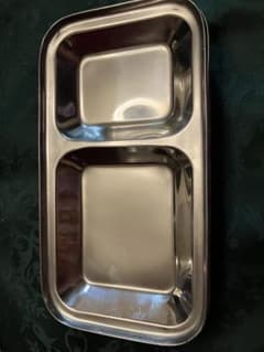 インド食器　ティファン用ステンレス皿　6枚セットのサムネイル