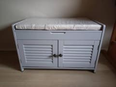 靴キャビネット　多機能木製収納ベンチ（未使用）（江東区・現地取引） 靴キャビネット 多機能木製収納ベンチ（未使用）（江東区・現地取引