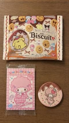 サンリオ 刺繍缶バッジ ビスケット4 マイスウィートピアノ　ウエハース12のサムネイル