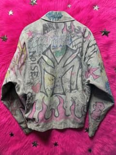 リメイク アート ブルゾン スウィングトップ ペイント vintage SWAG 