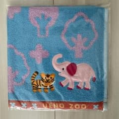 UENO ZOO ハンドタオル 青色のサムネイル