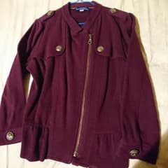 BURBERRY赤紫ニットジャケット♥のサムネイル