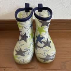 【16cm】星柄 長靴 防水キッズシューズのサムネイル
