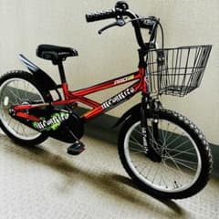 子供用自転車18インチ キッズマウンテンバイクメタリック赤手渡し【福岡引取限定】 子供用自転車18インチ キッズマウンテンバイクメタリック赤手渡し