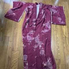 着物 縦縞 花文様 和装のサムネイル
