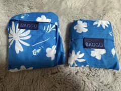 BAGGU エコバッグ 2個セット ブルー 花柄のサムネイル