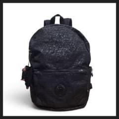 KIPLING リュック バックパック ナイロン パイソン柄 ブラック 軽量