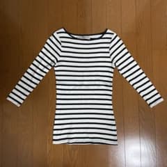 ZARA ボーダーカットソー 七分袖 S - 5