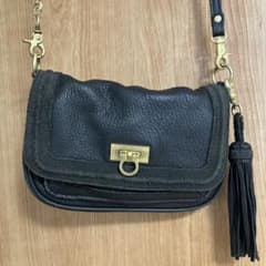 Ray BEAMS ショルダーバッグ ブラック タッセル