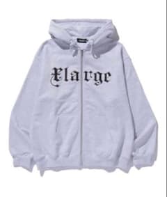 x-largeグレー ジップアップパーカーのサムネイル
