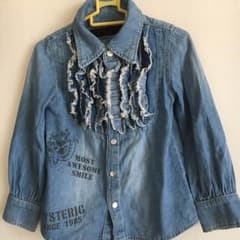ひとみ様 専用 ☆ヒスミニ★フリフリデニムシャツ  100のサムネイル
