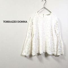 TORRAZZO DONNA レースブラウス長袖 白 フレア 上品 - メルカリ