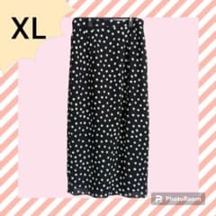 【レディース ロングスカート XL LL 2L】 ドット柄 秋服のサムネイル