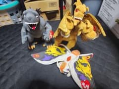 Ty ゴジラ キングギドラ モスラ ぬいぐるみ 3体セット 2001