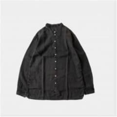 21SS mittan 大麻シャツ　スミのサムネイル