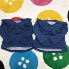 デニム風プルオーバー♡双子セットのサムネイル