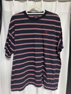 【大幅値下げ！】Polo ヴィンテージ感 ストライプ Tシャツ ネイビー/レッドのサムネイル