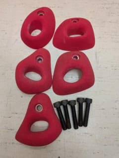 Climbing Hold Set (Red, 5 pieces)