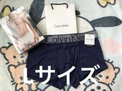 メンズ　L紺色　Calvin Klein ボクサーパンツ　ボクサーブリーフのサムネイル