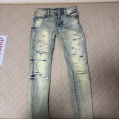 mnml ダメージデニムパンツ ライトブルーのサムネイル