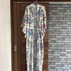 レディース 浴衣 単品 花柄 ホワイト系のサムネイル