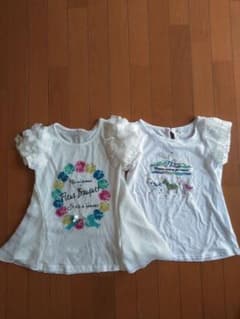 Tシャツ 2枚セット 140cm 白のサムネイル
