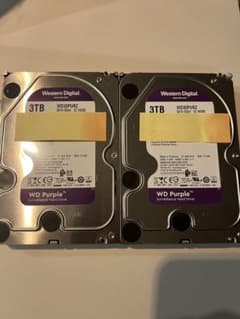 Western Digital WD Purple 3TB HDD 2枚のサムネイル