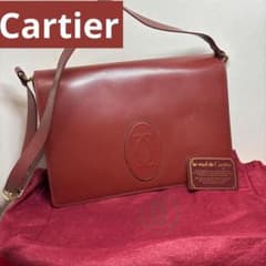 良品✨カルティエ マストライン ビッグロゴ 斜めがけ メッセンジャーバッグ Cartier カルティエ マストライン ビッグロゴ 斜めがけ メッセンジャー