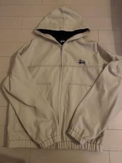 Stussy フード付きベージュジャケット Sサイズ - メルカリ