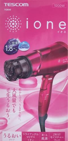 未開封 新品マイナスイオンヘアドライヤー ioneイオネ 1200Wのサムネイル
