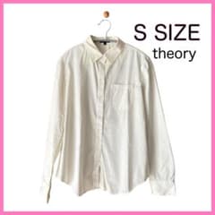 大特価❣️theoryセオリーS ホワイト 長袖シャツ ブラウス レディース