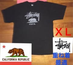重ね着に最適‼️  stussy レア USA限定 California州旗仕様のサムネイル
