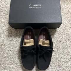 clarksクラークスwallabeeワラビー黒　23.5cm 箱、替え紐ありのサムネイル