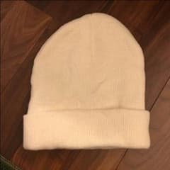 ニット帽 白 ホワイトのサムネイル