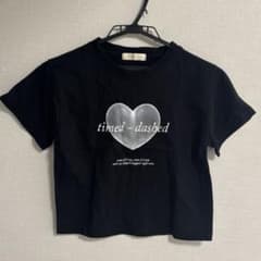 半袖 tシャツ ロゴ 韓国 黒のサムネイル