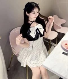 one way 半袖レースリボンアンサンブルワンピースのサムネイル