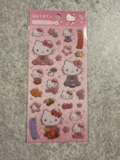 ハローキティ　和柄シールのサムネイル