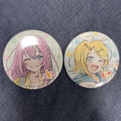 ドンキ ドン・キホーテコラボ 巡音ルカ 鏡音レン 缶バッジ - メルカリ