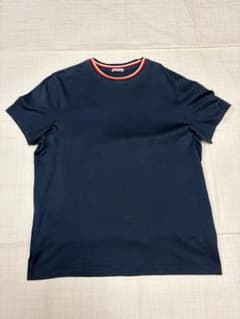 ネイビー Tシャツ 首元ライン入りのサムネイル