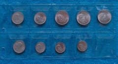 南アフリカ 硬貨 9枚セット 20c×3、 10c×3、 5c×3のサムネイル