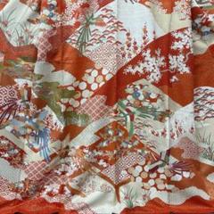 千總 グレー地 椿 短冊 金駒刺繍 三越誂え 極上逸品 新品しつけ付き 手書き京友禅 千總 振袖 金駒刺繍 鳳凰