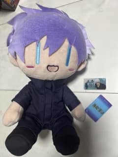 가격 인하☆주술회전 고조오 봉제인형 명판 첨부