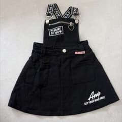 ANAP サロペットスカート ブラック 120のサムネイル