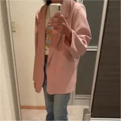 古着　ピンクテーラードジャケットのサムネイル
