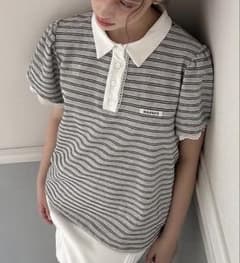 完売品】muguet drost border tops gray - メルカリ