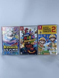 Switch マリオ ワリオ ゲームソフト 3本セットのサムネイル