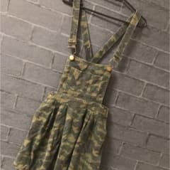 オーバーオール サロペットスカート  迷彩柄 armyのサムネイル